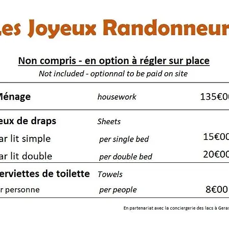 Chalet Les Joyeux Randonneurs *